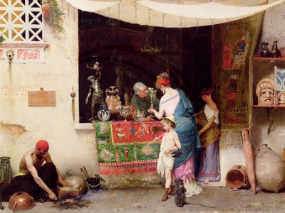 Beim Antiquar, 1880 von Vitorio Capobianchi